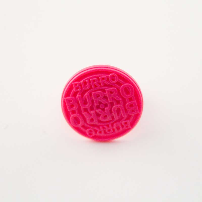 Burro PINK SERIES 27mm diameter/Pink raised grid logo  5 Piece - Image 2